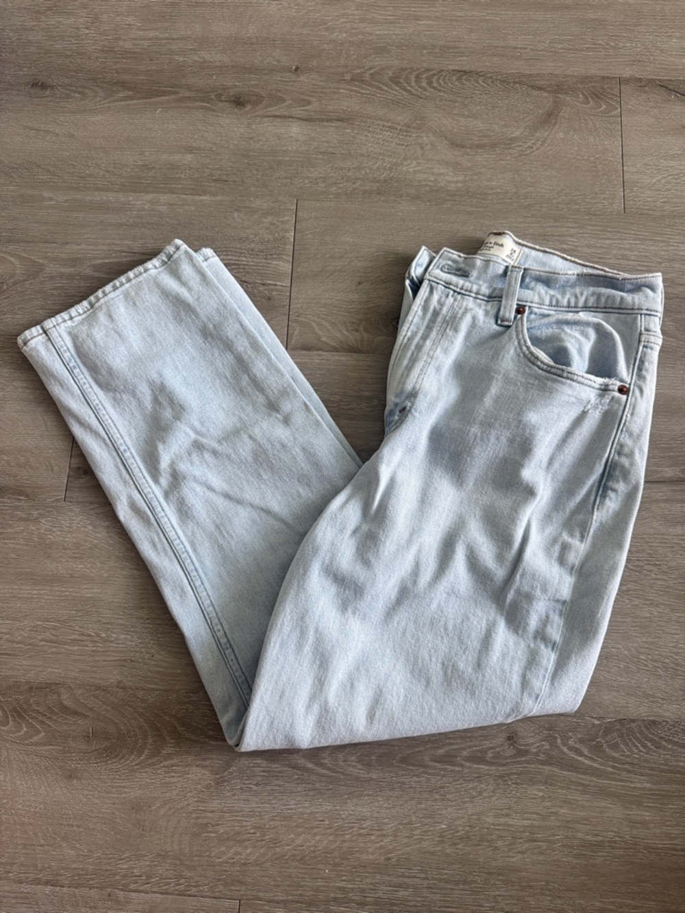 Abercrombie Ankle Straight Ultra High Waist Jean